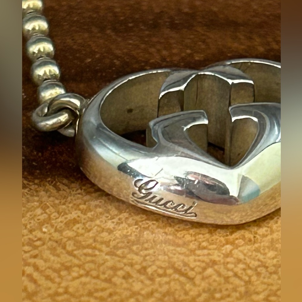 /sold/💯 Gucci “Love Britt” Interlocking G Pendant with Necklace - Picture 6 of 15